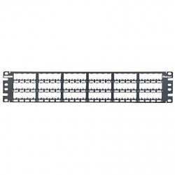 Panduit PanNet Flush Mounted 72port Shielded Panel 2RU