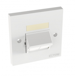 Panduit 2port Faceplate, Sloped Shuttered Single Gang