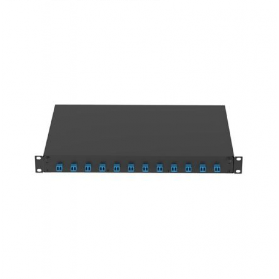 Panduit NetKey Fiber Drawer with 12 LC duplex adapters for (OS1/OS2) Singlemode fiber